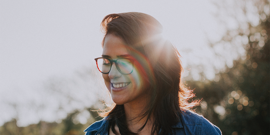 Young woman smiling