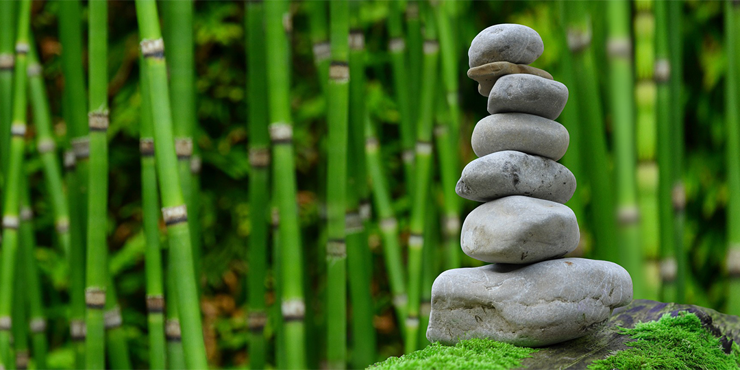 Image of rocks stacked from largest to smallest