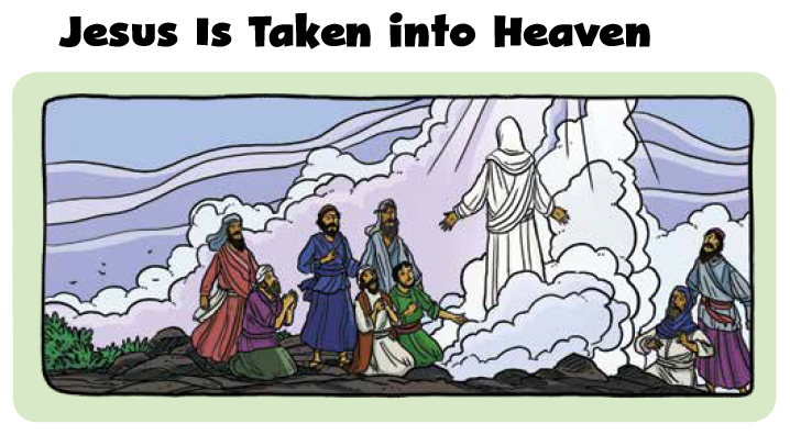 Jesus is Taken into Heaven illustration