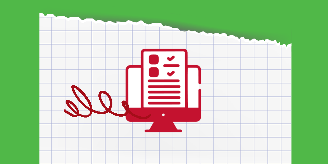 Icon of a computer with resources