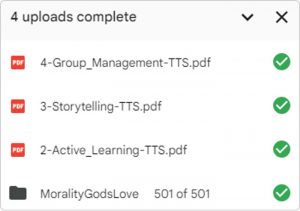 Document Completed Loading on Google Drive