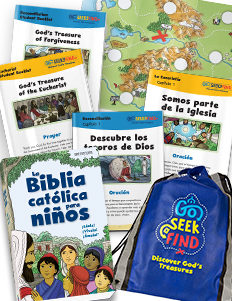 La Biblia Católica para Niños + Spanish & English Activity Booklets