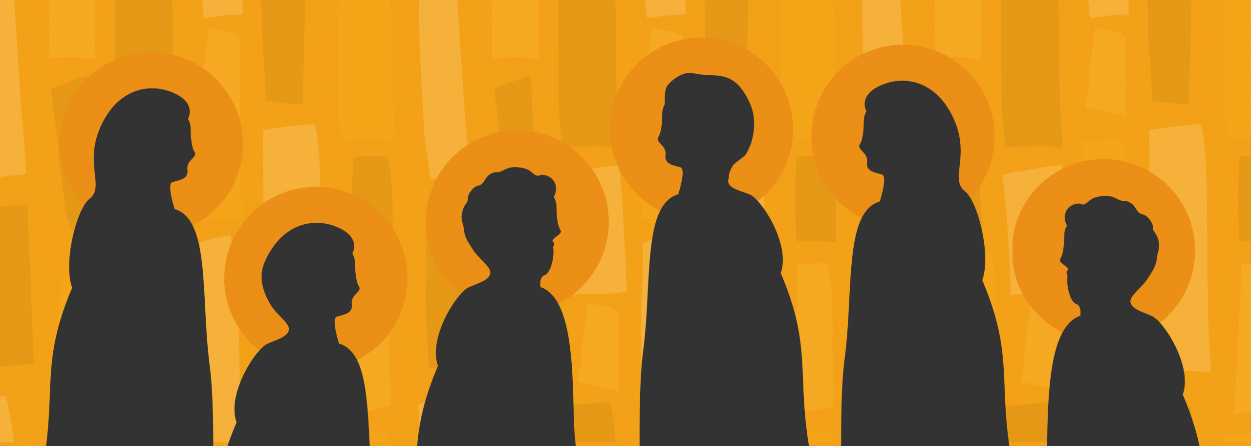 Silhouette of saints